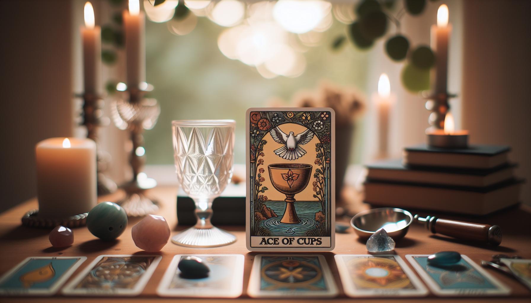 Ace of Cups in Different Tarot Spreads