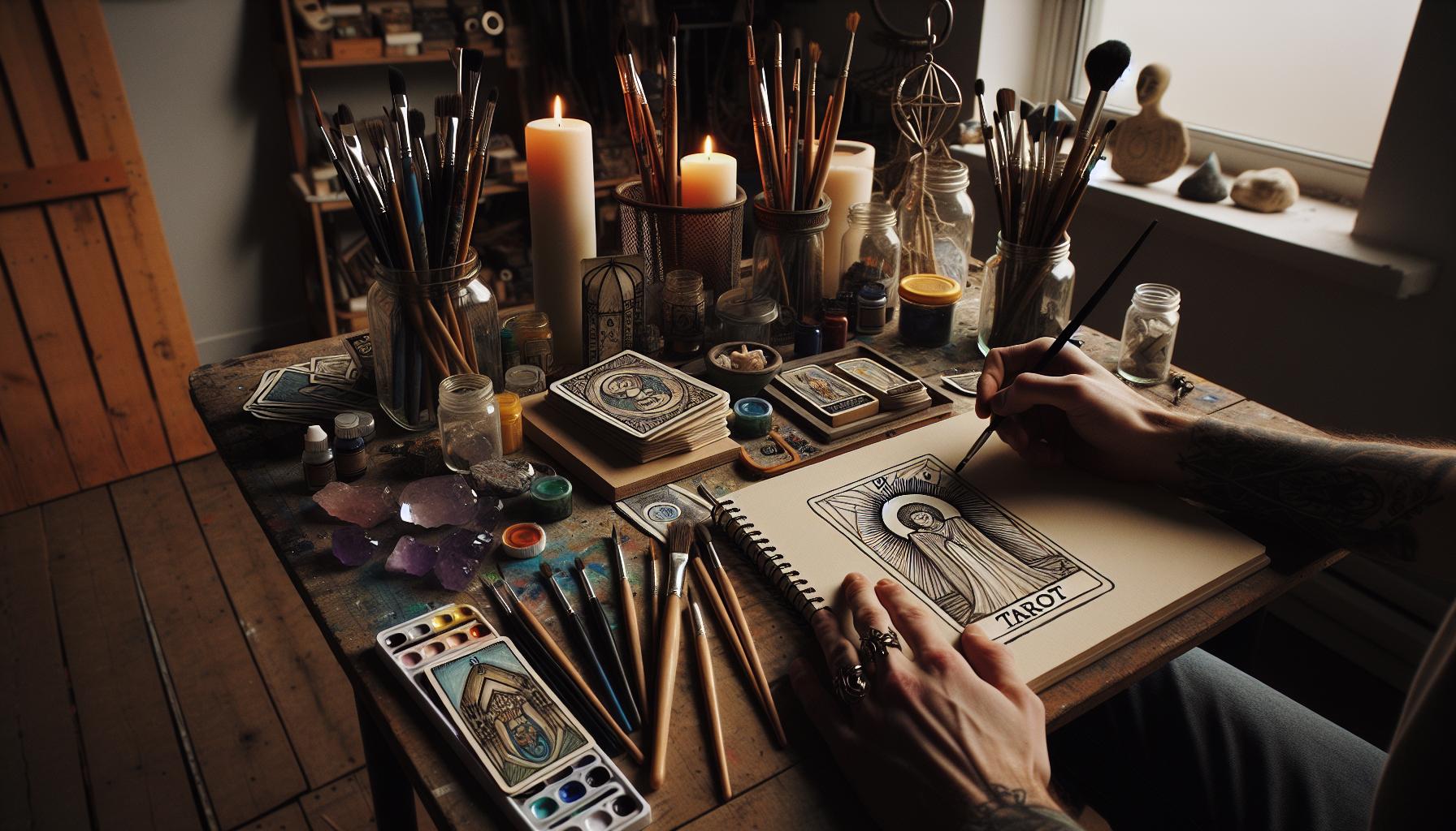 Artistic Techniques for Unique Tarot Imagery