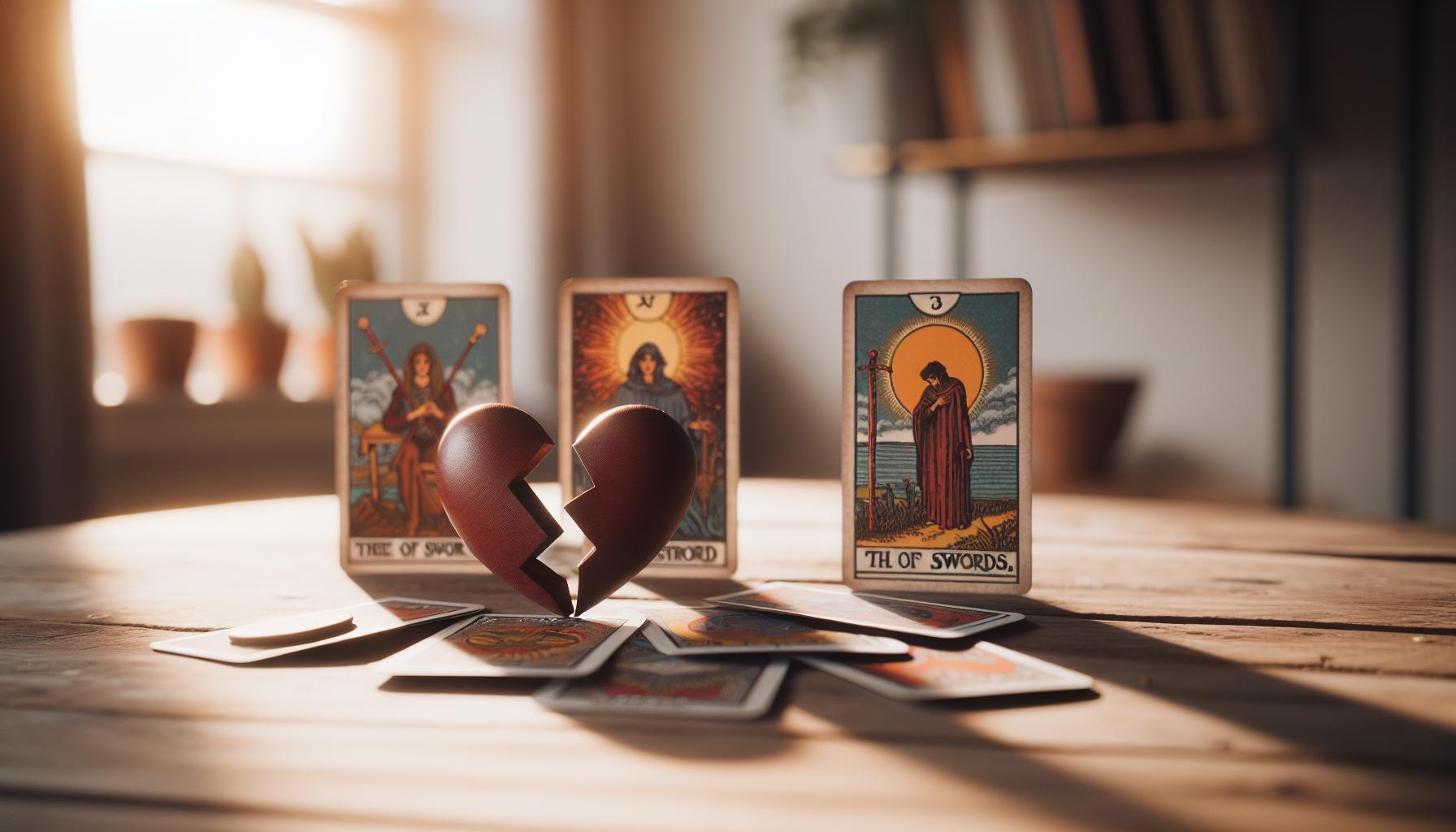 Common Interpretations of Heartbreak in Tarot