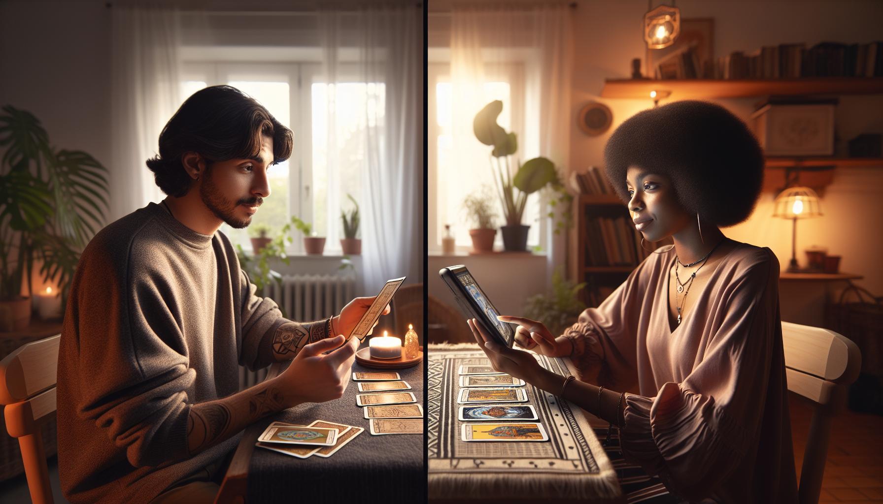 Comparing In-Person vs. Online Tarot Costs
