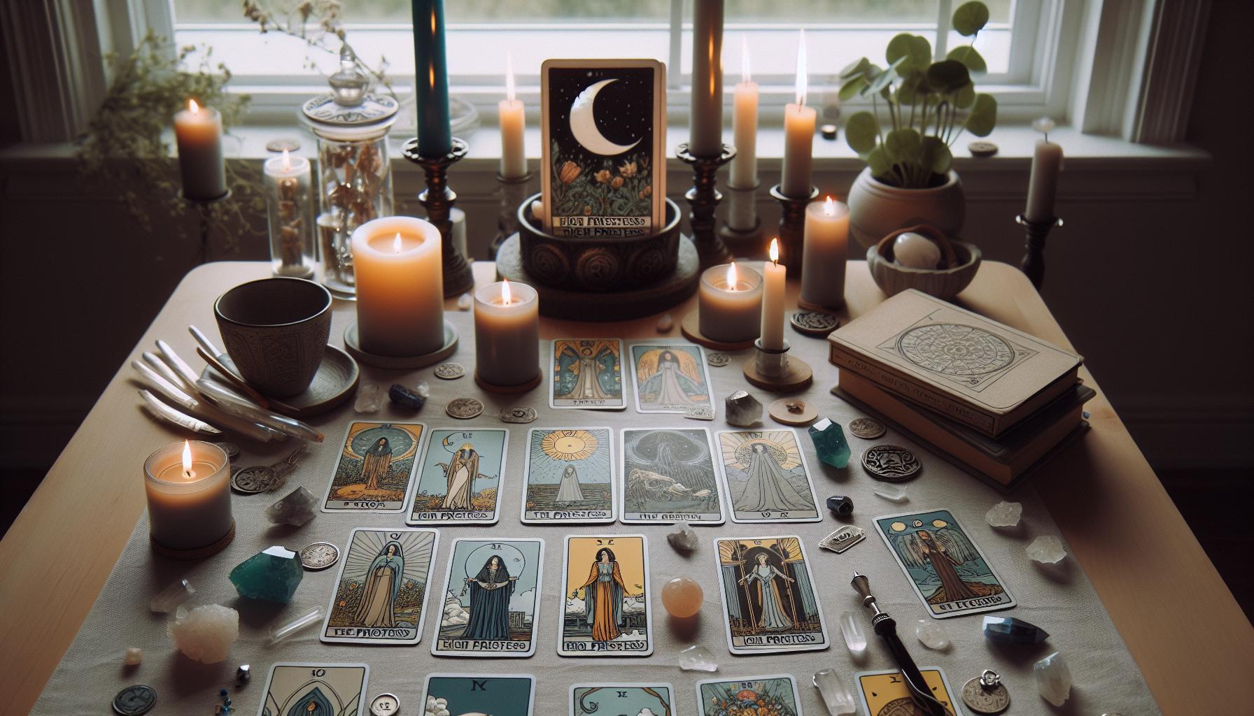 The High Priestess in Different Tarot Spreads