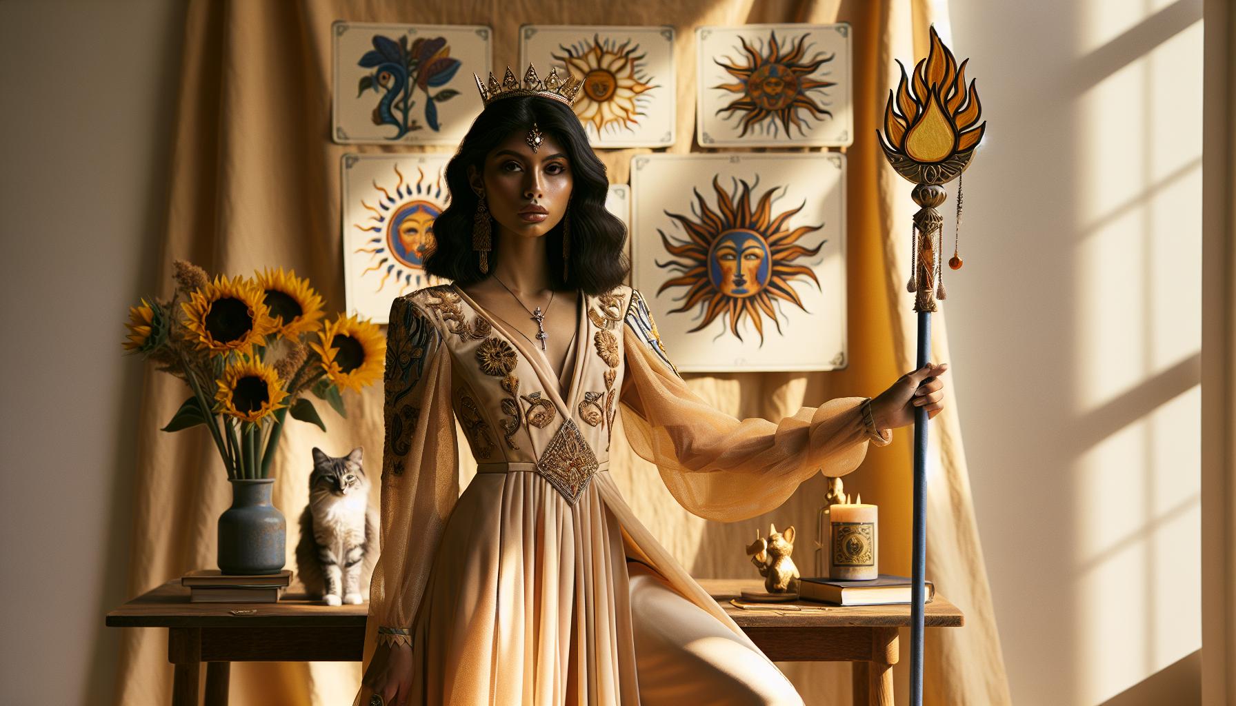 How the Queen of Wands Represents a Leader