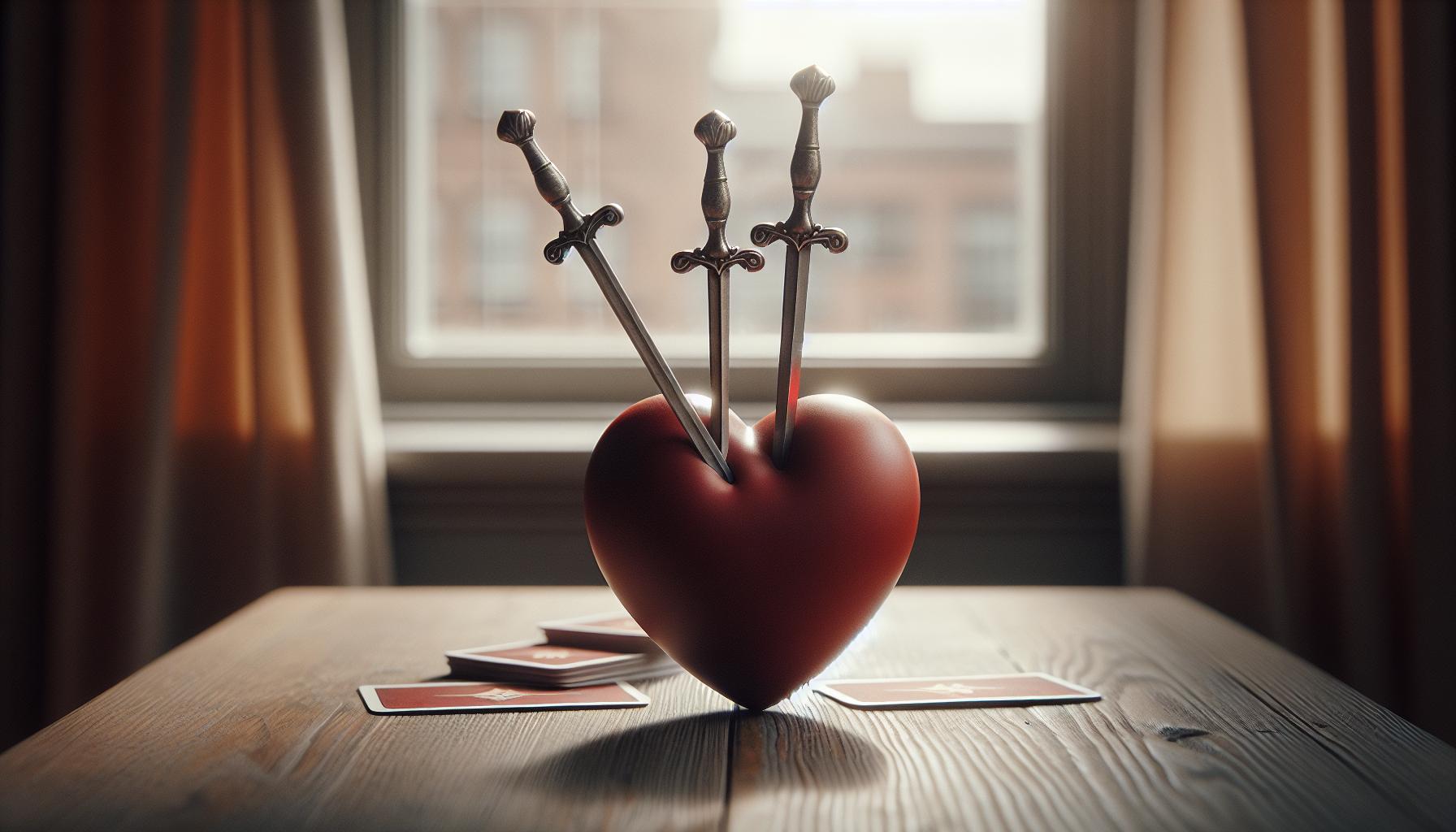 What Does Three of Swords Mean in Tarot: Heartbreak Heals