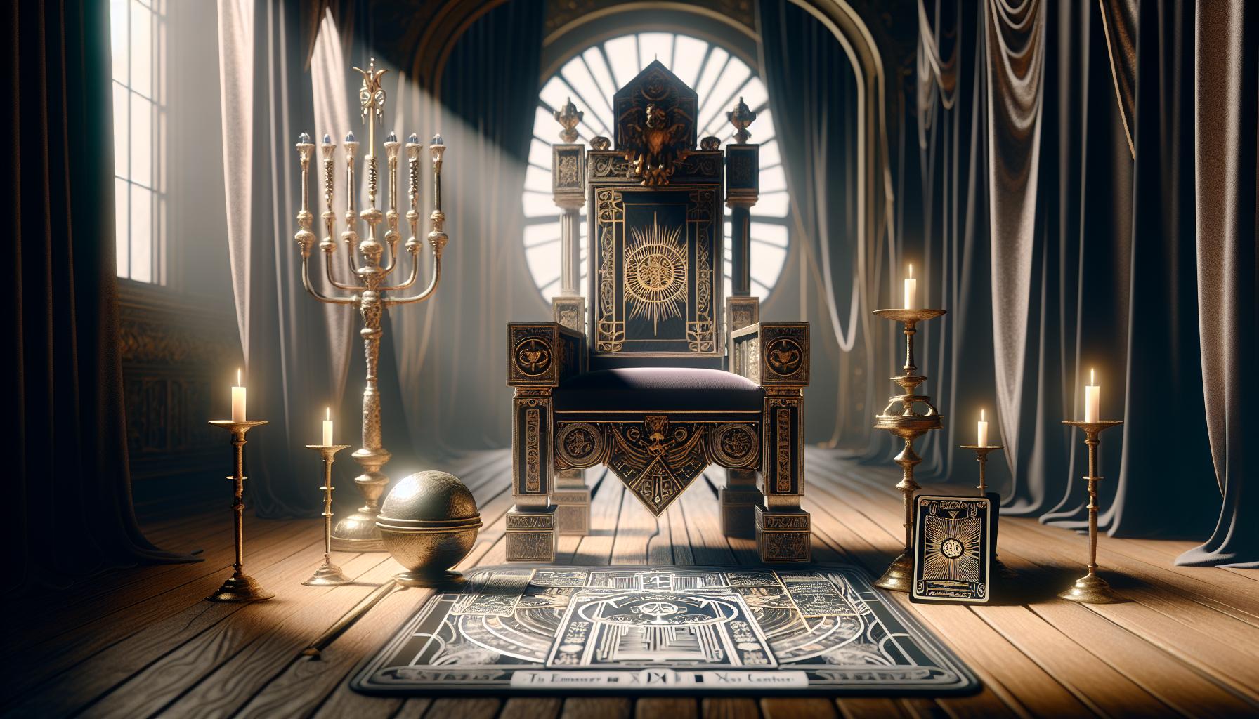 What Tarot Card Is 4? The Emperor's Authority