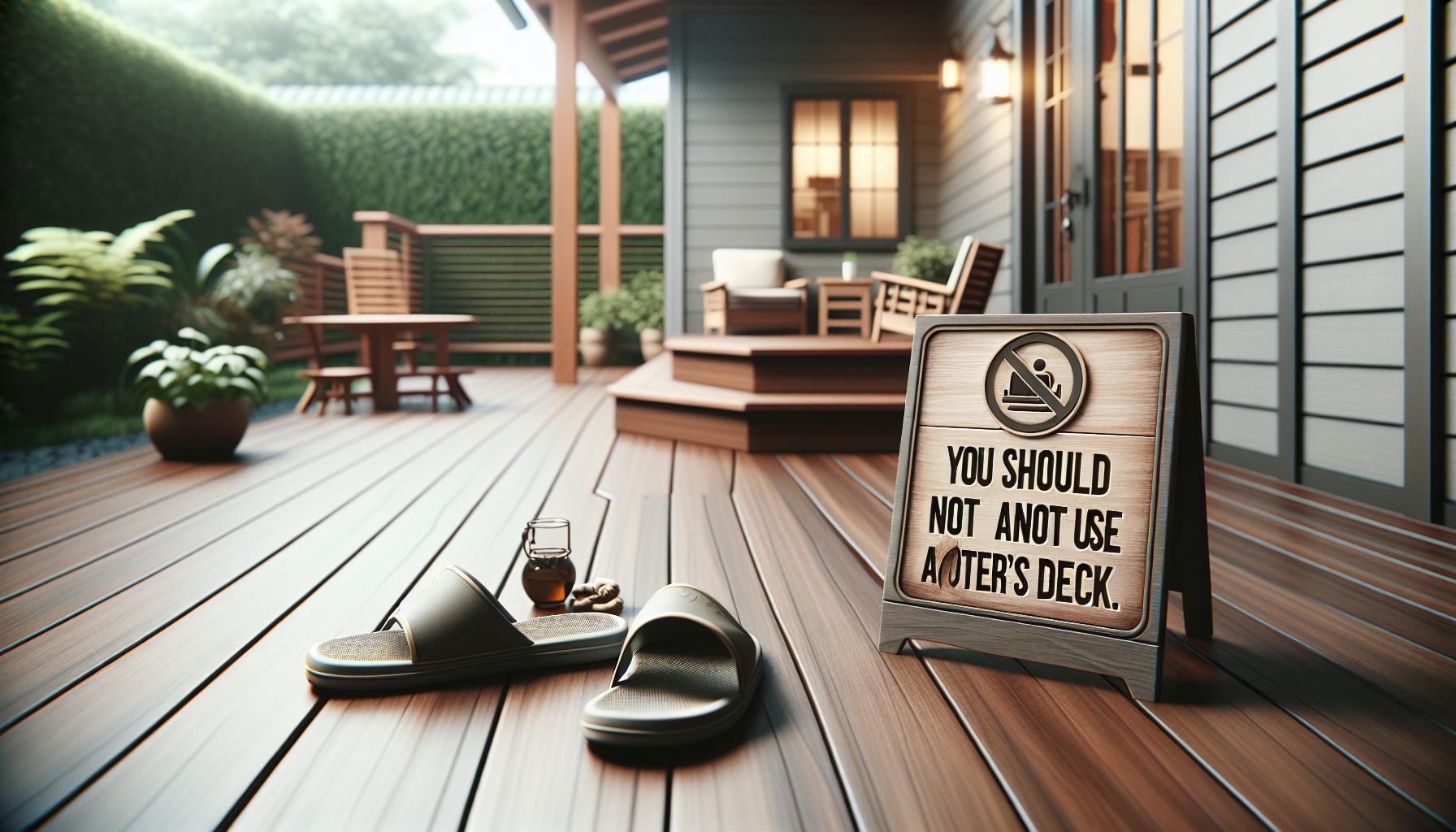 Signs You Should Not Use Another's Deck